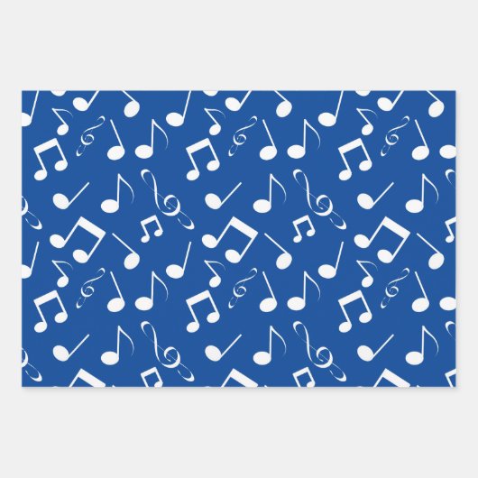 Sets für das Design von weißen Noten Geschenkpapier Set (Vorderseite)