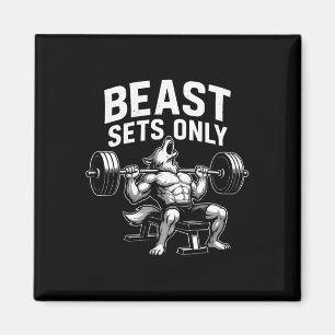 Sets nur Wolf Gym Workout Fitness Bodybuild Magnet