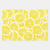 Sets zum Abpacken von geschnittenen Zitronen Geschenkpapier Set (Vorderseite 3)
