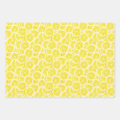 Sets zum Abpacken von geschnittenen Zitronen Geschenkpapier Set (Vorderseite)