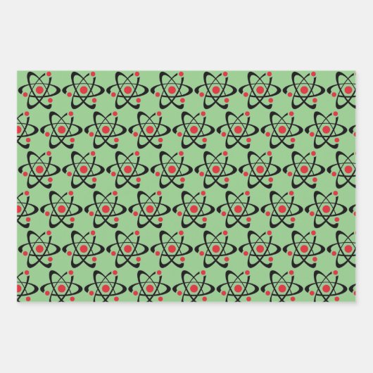 Sets zum Wrapping von Red Atoms Science Design Geschenkpapier Set (Vorderseite 3)