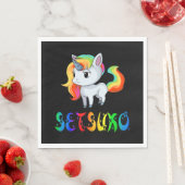 Setsuko Einhorn Serviette (Beispiel)