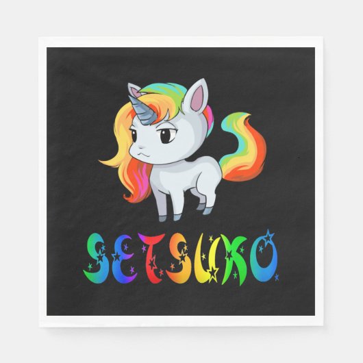 Setsuko Einhorn Serviette (Vorderseite)