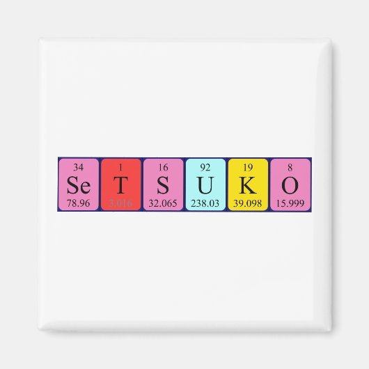 Setsuko Periodenmagnet Magnet (Vorne)