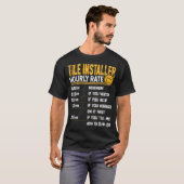 Sette für den Tile Installer Stundensatz T-Shirt (Vorne ganz)
