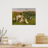 Setter and Pups von Edmund Henry Osthaus Poster (Küche)