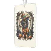 Setter Dog Halloween Square Autolufterfrischer (Links)