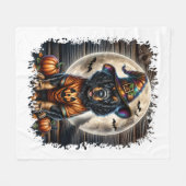 Setter Dog Halloween Square Fleecedecke (Vorderseite (Horizontal))