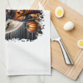 Setter Dog Halloween Square Geschirrtuch (Viertel Falte)