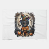 Setter Dog Halloween Square Geschirrtuch (Horizontal)