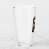 Setter Dog Halloween Square Glas (Rechts)