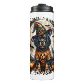 Setter Dog Halloween Square Thermosbecher (Vorderseite)