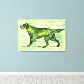 Setter Dog Leinwanddruck (Insitu (Holzboden))