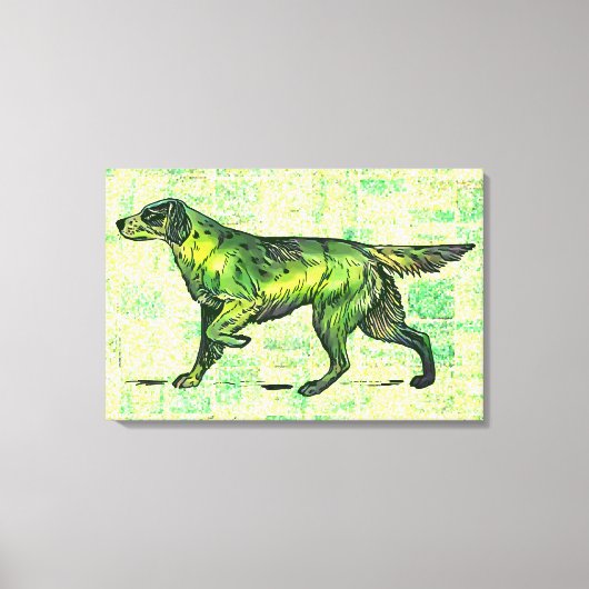 Setter Dog Leinwanddruck (Vorderseite)