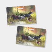 Setter-Familie Ausweis (Vorder- & Rückseite)