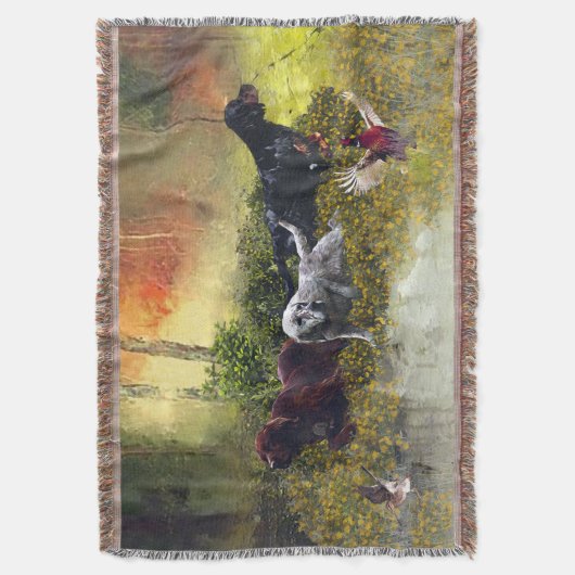 Setter-Familie Decke (Vorderseite Vertikal)