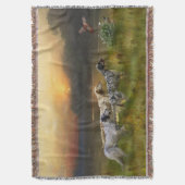 Setter-Familie Decke (Vorderseite Vertikal)