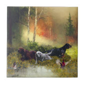 Setter-Familie Fliese (Vorderseite)