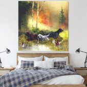 Setter-Familie Leinwanddruck (Insitu (Schlafzimmer))