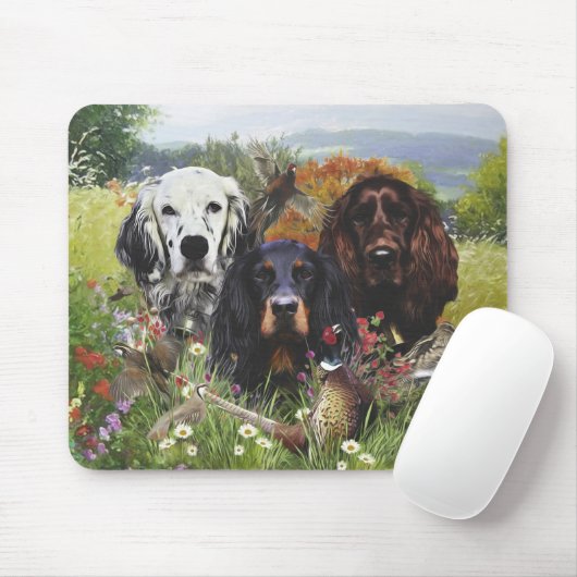 Setter-Familie Mousepad (Mit Mouse)