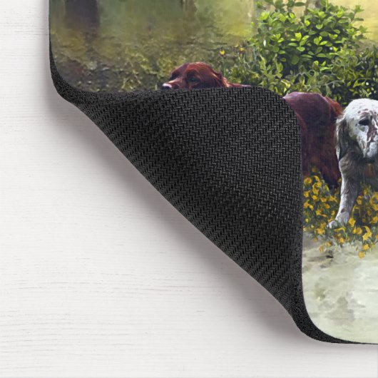 Setter-Familie Mousepad (Ecke)