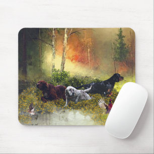 Setter-Familie Mousepad