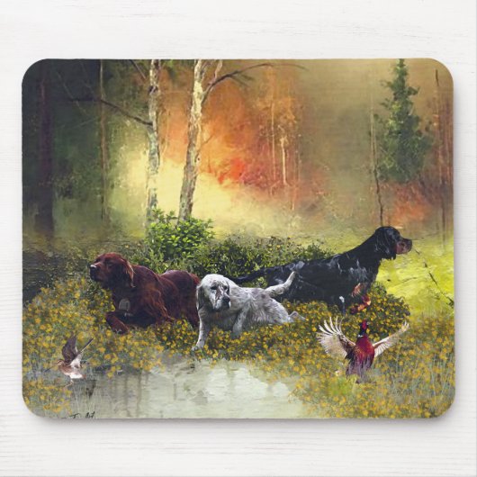Setter-Familie Mousepad (Vorne)