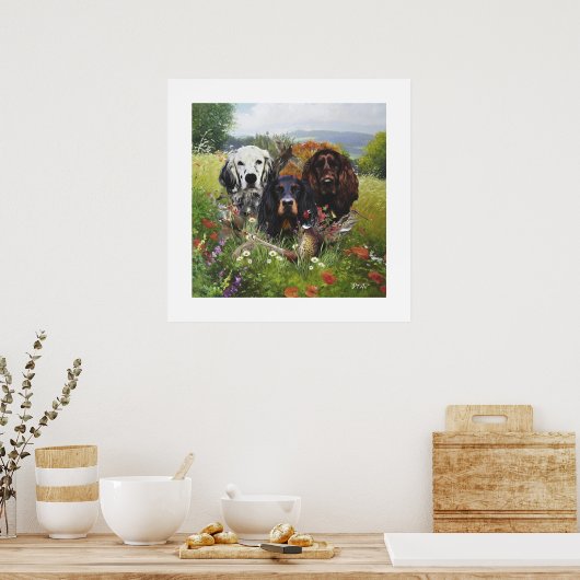 Setter-Familie Poster (Küche)