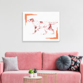 Setter Hund Leinwanddruck (Insitu (Wohnzimmer))