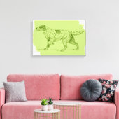 Setter Hund Leinwanddruck (Insitu (Wohnzimmer))