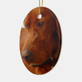 Setter-Hundeverzierung Keramikornament (Links)