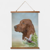 Setter Kunst Wandteppich Mit Holzrahmen (Vorderseite 2)