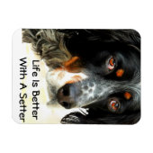 Setter Liebe Foto Magnet (Horizontal)