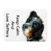 Setter Liebe Foto Magnet (Horizontal)