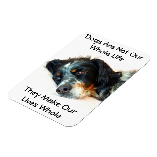 Setter Liebe Foto Magnet (Linke Seite)