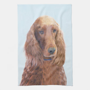 Setter-Malerei - niedliche ursprüngliche Geschirrtuch