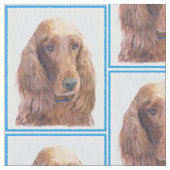 Setter-Malerei - niedliche ursprüngliche Stoff (Nahaufnahme)