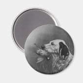 Setter mit Grouse Magnet (Vorderseite/Rückseite)