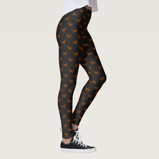 Setter-Silhouette-Muster Leggings (Rechts)