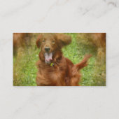 Setter-Visitenkarte Visitenkarte (Rückseite)