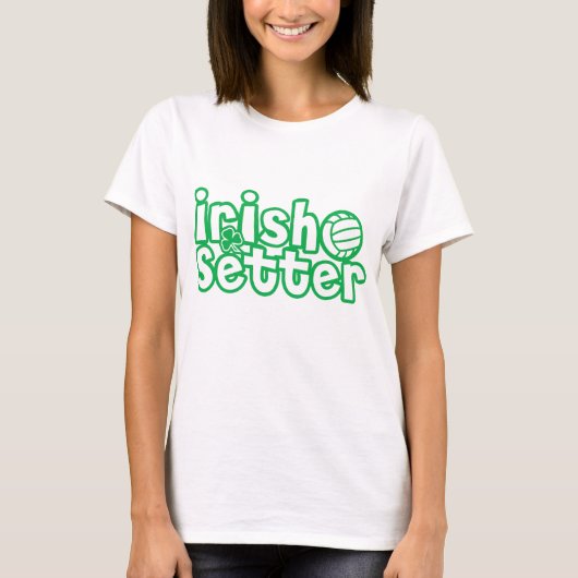 Setter-Volleyball-Entwurf T-Shirt (Vorderseite)