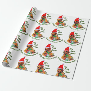 Setter-Weihnachten Geschenkpapier