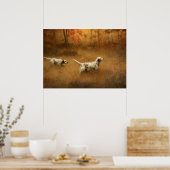 Setters in a Field by Percival Leonard Rosseau Poster (Küche)