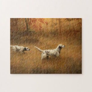 Setters in einem Feld des Percival Leonard Rosseau Puzzle