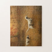 Setters in einem Feld des Percival Leonard Rosseau Puzzle (Vertikal)