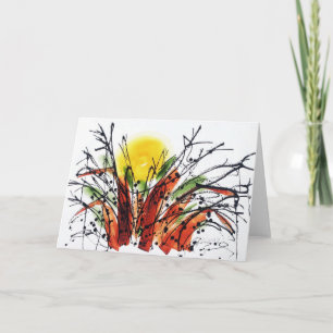 Settin im th Baobab-Baum Notecard Karte
