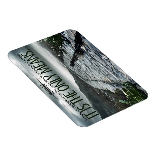 "Setting a example" Flexible Inspiration Quote Magnet (Rechte Seite)