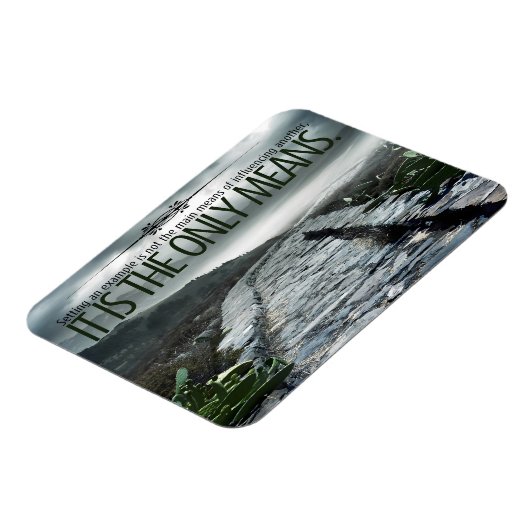 "Setting a example" Flexible Inspiration Quote Magnet (Linke Seite)