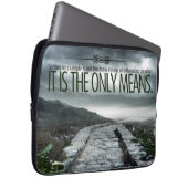 "Setting a example" Inspiration Zitat Laptopschutzhülle (Vorne Rechts)