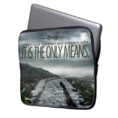 "Setting a example" Inspiration Zitat Laptopschutzhülle (Vorderseite Links)